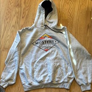 Monterey CA Gray Hoodie